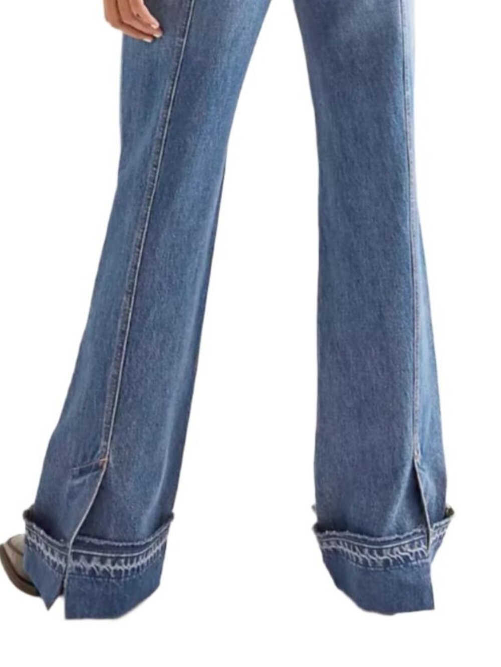 NWT Free People Mid Rise Flare Jeans - Picture 2 of 7